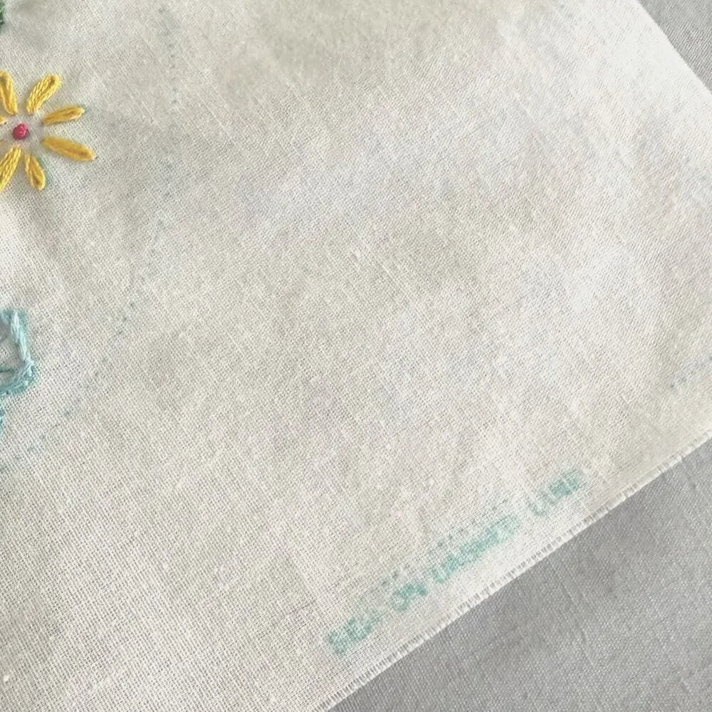 Hand Embroidered Quilt Squares 17.5